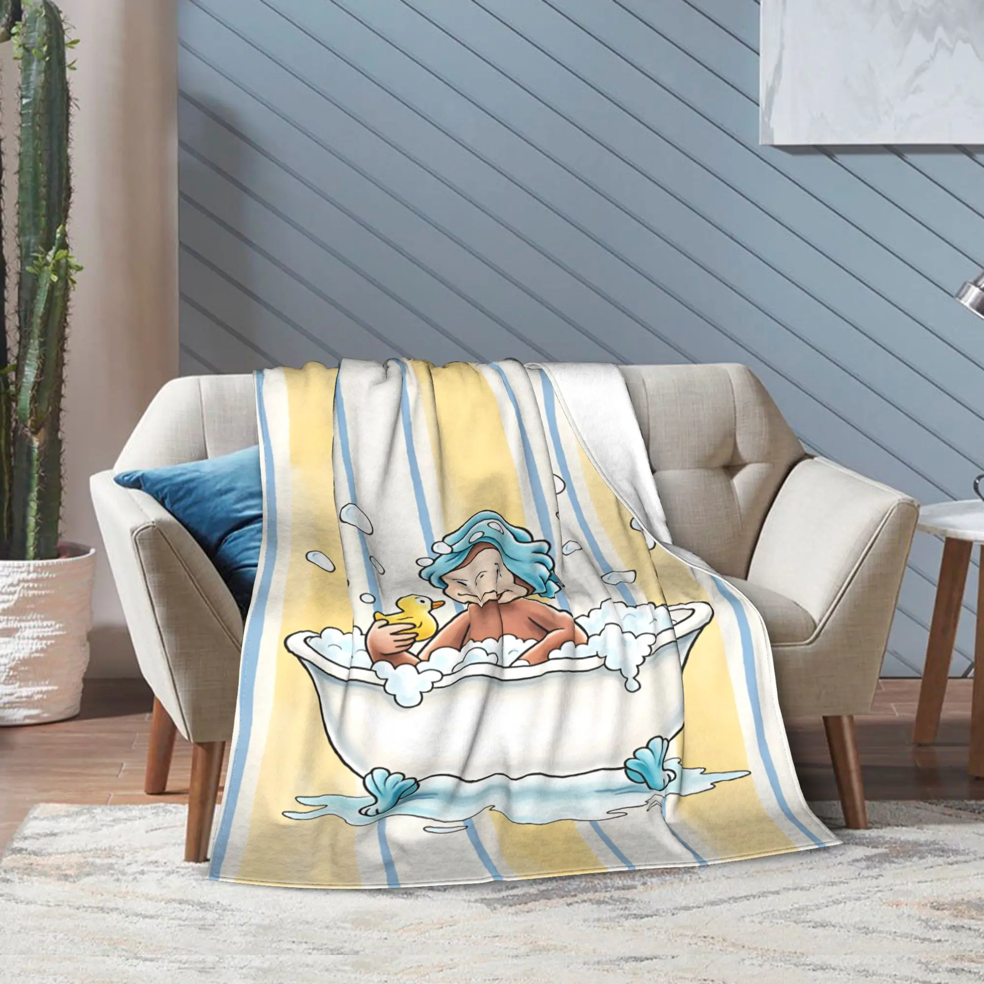 Curious George Monkey Soft Comfy Blanket  Novelty Travel Office Bedding Throws Bedroom Flannel Bedspread Sofa Bed Cover