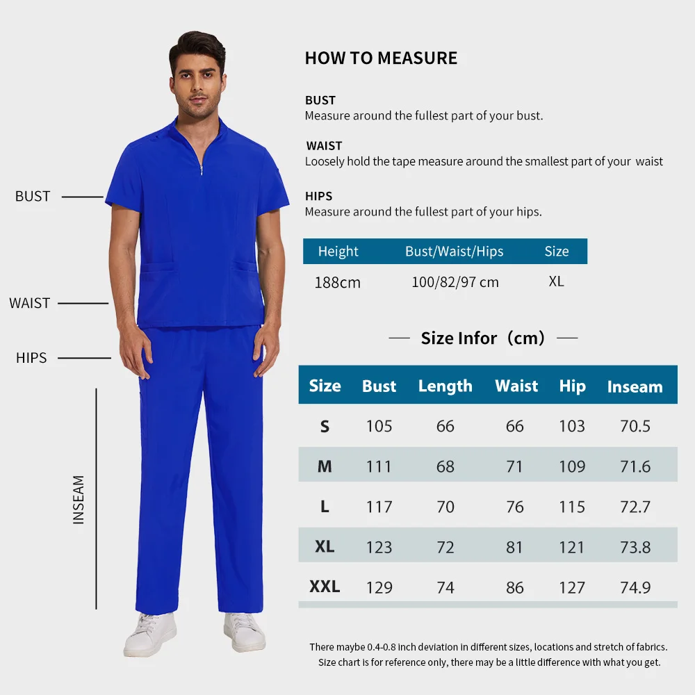 متعدد الألوان فرك موحدة الرجال قصيرة الأكمام طبيب الأسنان القمم + السراويل فرك مجموعة الحيوانات الأليفة طبيب فرك التمريض موحدة جراحة طبية عمال #6