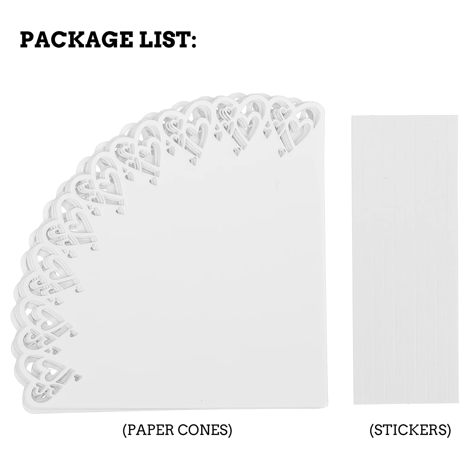 

20Pcs Wedding Paper Cones Confetti Petal Holder Strong Tape Exquisite Decor Paper Cones Confetti Cone Petal Cone