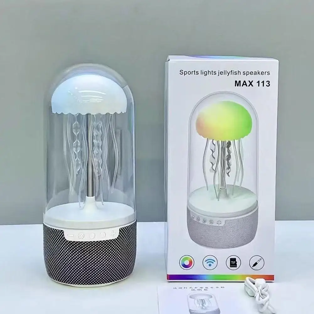 Bluetooth Jellyfish Audio Portable Seven-color Light Creative Mini Octopus Speaker Smart Display Gift Bluetooth Jellyfish