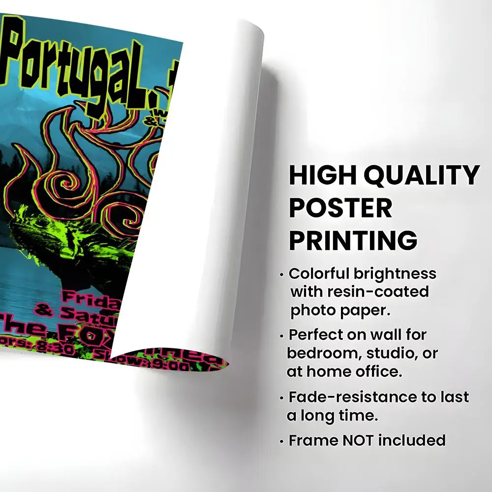 إيندي روك باند البرتغال. هدية ملصق Man-Music مع مطبوعات لتزيين غرفة النوم المنزلية وغرفة المعيشة والعرض #3