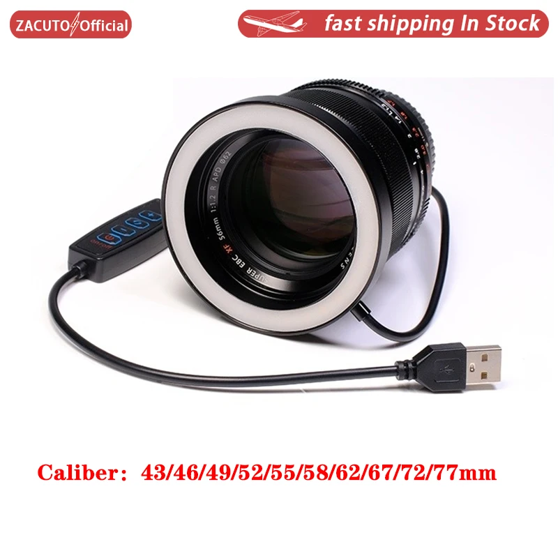 

Guage LED Macro Ring Light For Canon Nikon DSLR Camera Laowa Lens Photography Light