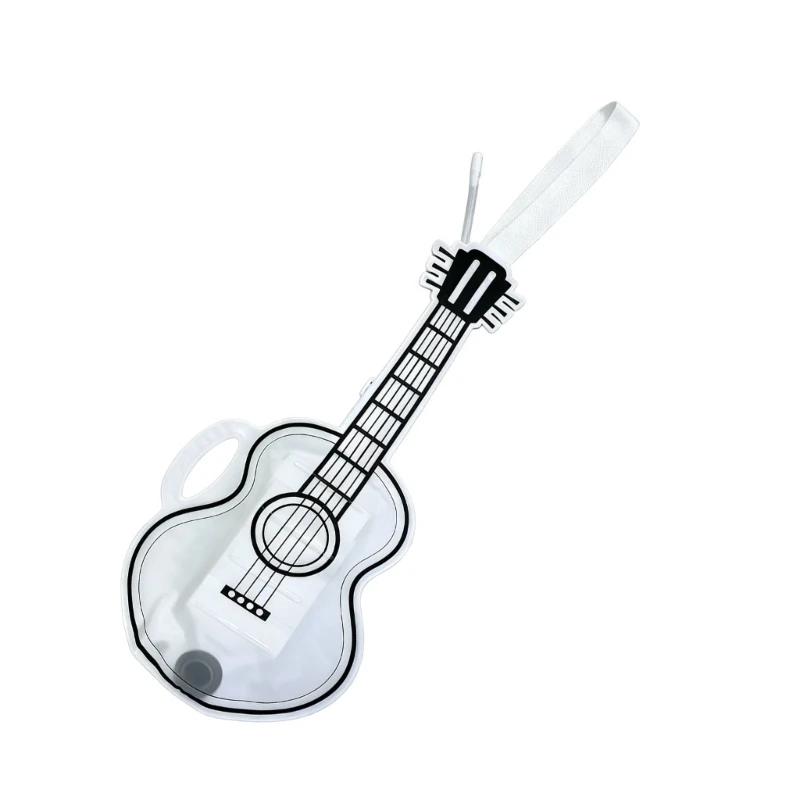 

581C Clear Guitar Beer Bag From TPU substance strong And Flexible For Party Outdoor Barbecue Or Music Event Use