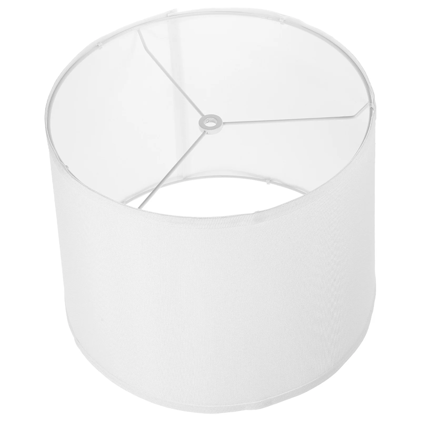 

Round Lamp Shade Linen Fabric Iron Frame For Table Floor Bedside Lamp Home Decor Lighting Replacement Simple Cloth