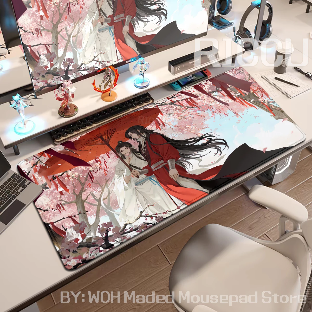 

Mouse Pad Heaven Official’s Blessing Mousemat Gaming Laptop Mousepad Computer Table Mat Anime Tian Guan Ci Fu Pc Gamer Deskpad