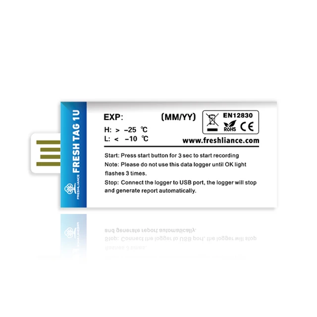 3PCS Registrador de dados de uso único Transporte PDF Registrador de dados de temperatura USB