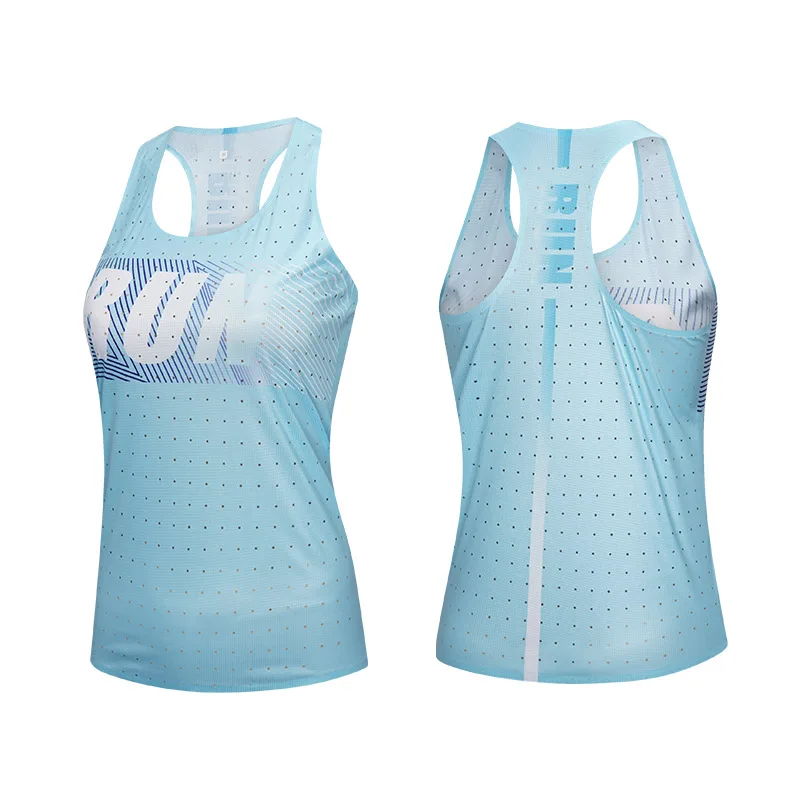 Women's Athletics Marthon Running Tank Top Traning Vest Quick Dry Fitness Shirts Guys Athlete Gym Summer Sports Jogging Tank Top