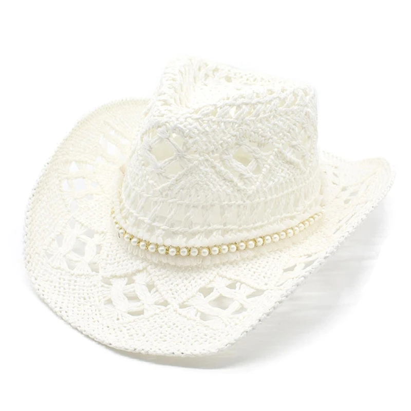 Women Cowgirl Hat Carnivals Party Summer Headwear Outdoor Sun Protective Hat Drop Shipping