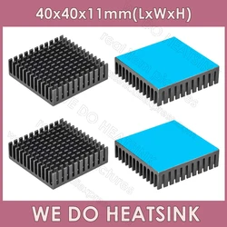 WE DO HEATSINK 40x40x11mm Without or With Thermal Pad 3D Printer Parts Black Aluminum Heatsink for Nema17 42 Stepper Motor