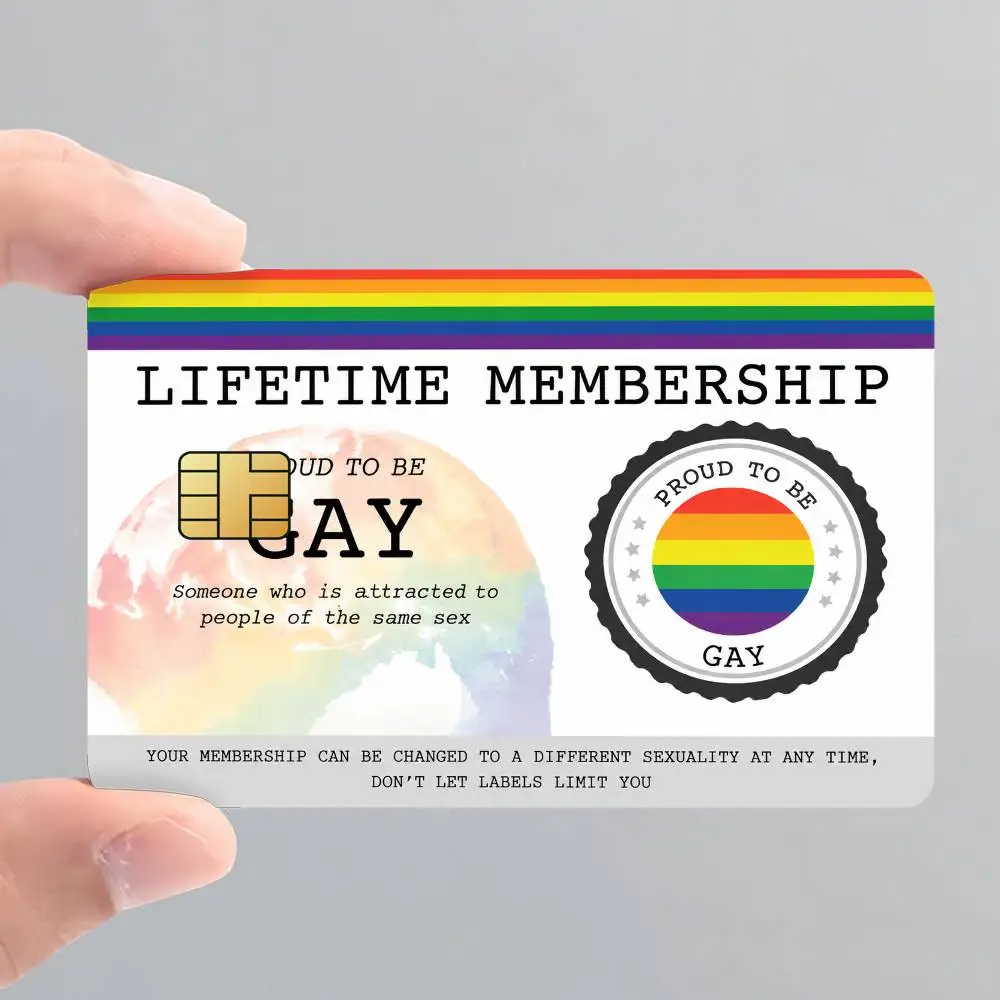 LGBT GAY Hot Sale Decor Exquisite Card Sticker for Debit Credit Bank Cards Skin Cover Gift Student