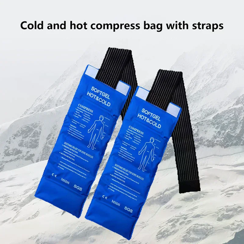 1Pc Multipurpose Gel Ice Sleeve Elbow Knee Ankle Ice Pack Hand Ice Wrap Gel For First Aid Sports Muscle Pain Ice Heat Pad