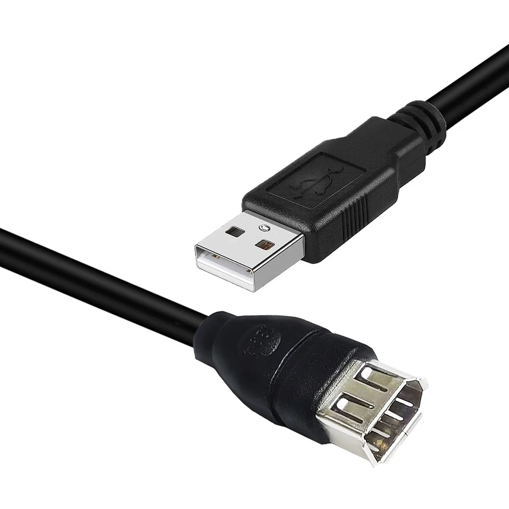 Kabel konwertujący Firewire IEEE 1394 6-pin na USB, żeński F na męski USB AM, adapter do aparatu cyfrowego, drukarki, skanera, dysku twardego