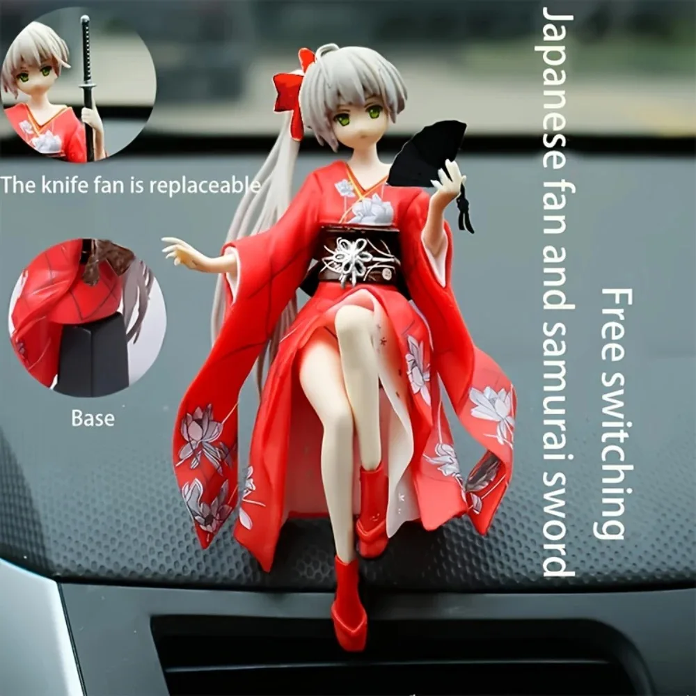 Anime Cute Action Figure Decorations Home And Car Decoration Beautiful And Durable Car Accessories For Girls Series image 5