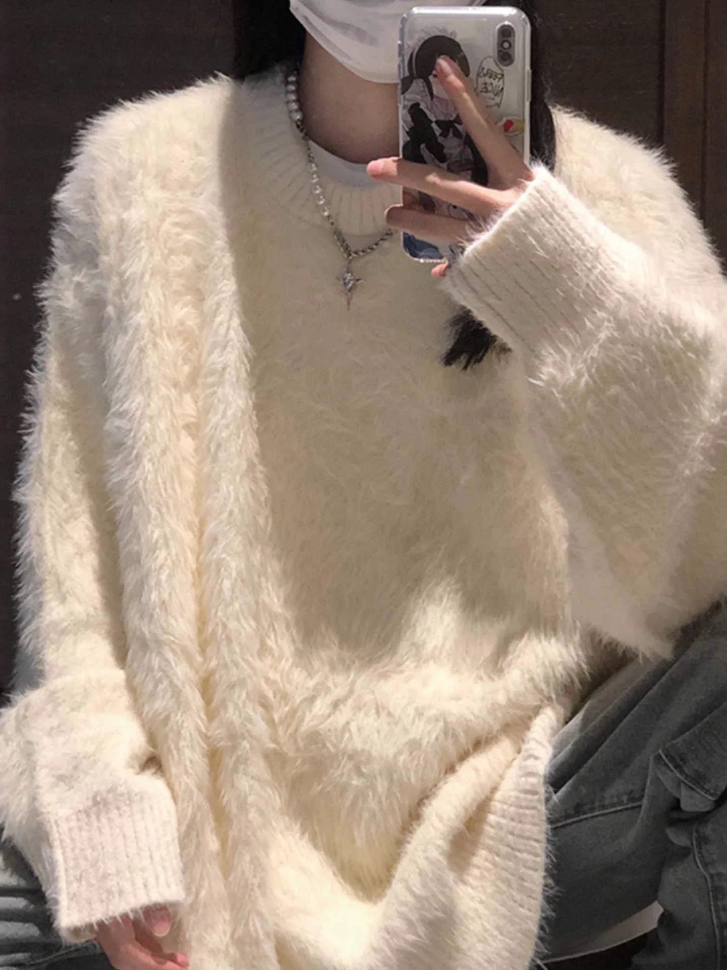 

ey Soft Nurtured Knitted Sweater Men Women Sle Winter Inner Wear Outer Wear High End Lazy Knitwear Base irt