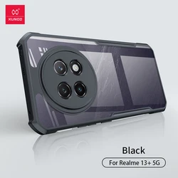 Xundd for Realme 13 Plus 5G Case,Airbag Shockproof Shell PC+TPU Back Transparent Cover Camera Protection For Realme 13+ Global