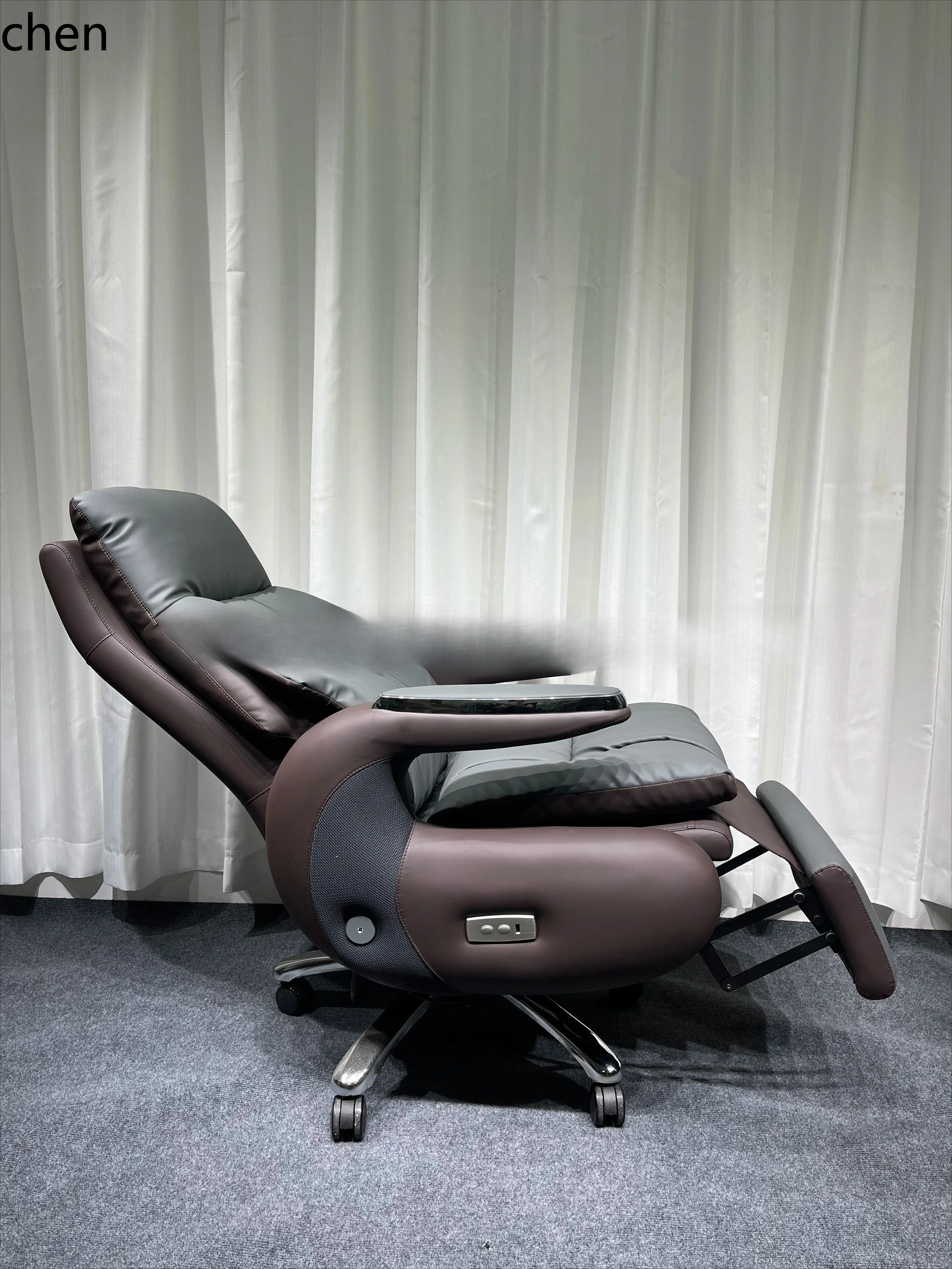 YY-electric intelligent modern leather high-end reclining computer office chair study lunch break