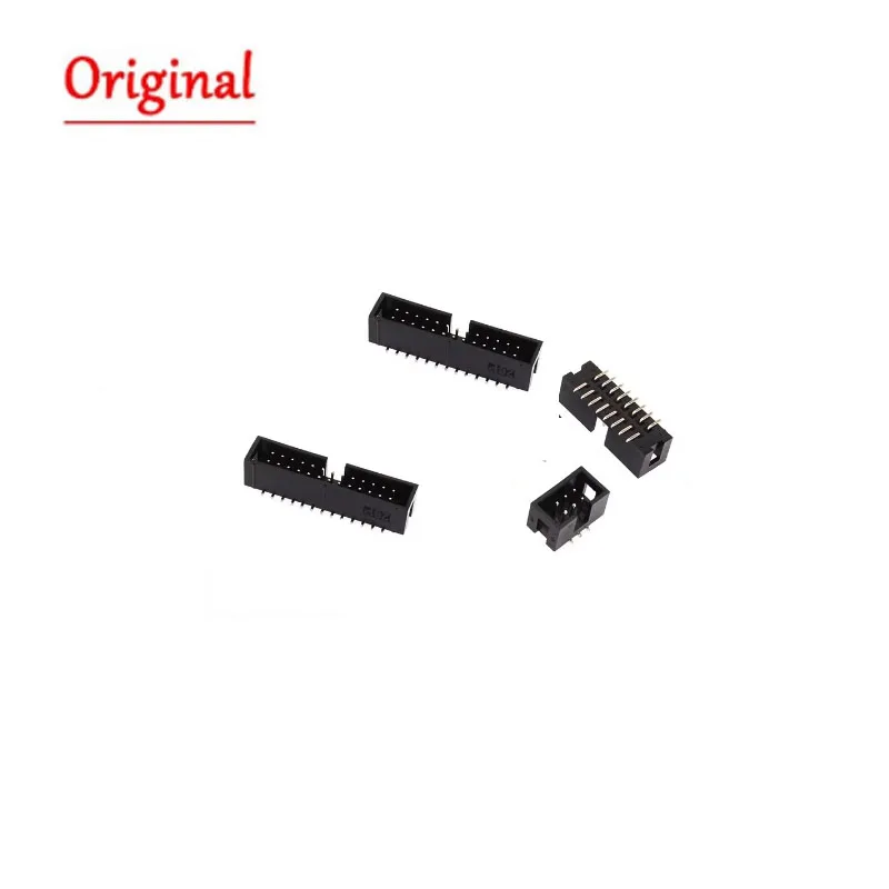 10 قطعة الملعب 1.27 مللي متر إبرة مستقيمة ذكر المقبس مستقيم idc رؤوس PCB موصل صف مزدوج DC3 رأس Dip 6/10/20/26/34/40 #2