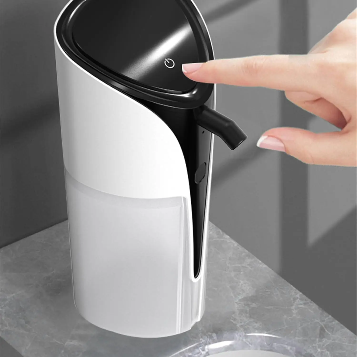 Dispenser Sabun Busa Sensor Cerdas Otomatis Penuh Tanpa Sentuhan untuk Pencuci Tangan