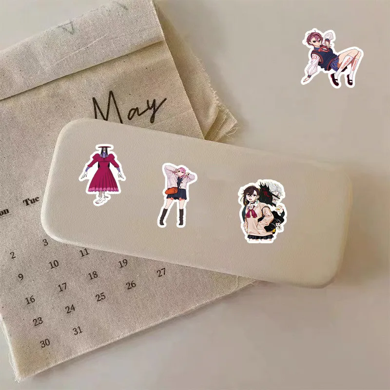 50 قطعة من ملصقات DANDADAN الجديدة - ديكور أنيمي عصري للمجلة وزجاجة المياه والجيتار