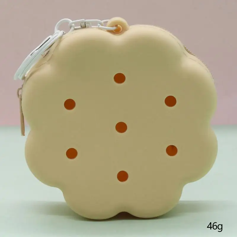 Mini-Geldbörse Cloud Flower Silikon-Geldbörse mit Reißverschluss, Mini-Größe, Kartenhalter, weiches Silikon, niedliche Löcher, Geldbeutel für Frauen. – Detail 11