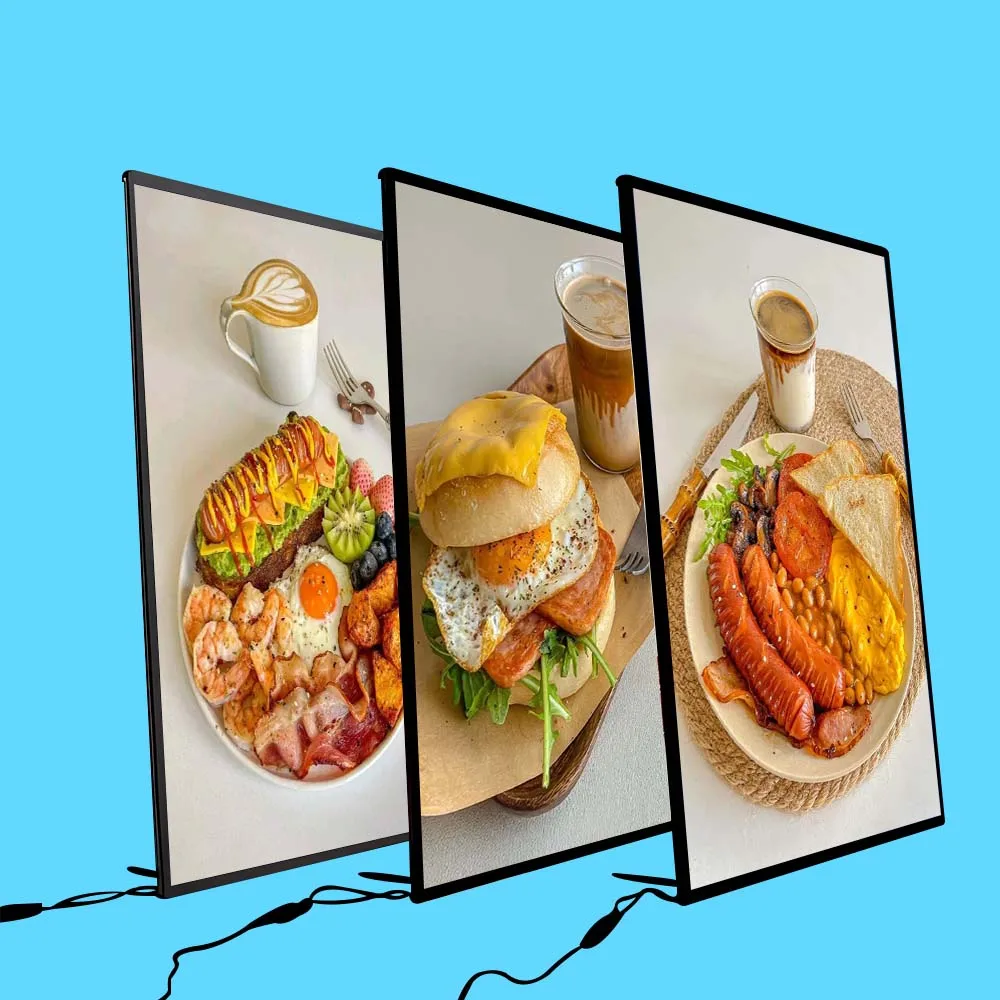 

LED Drawing Light Box for Advertising Wide Applications for Restaurant Menu Shopping Mall Poster Frame Easy Hanging Installation