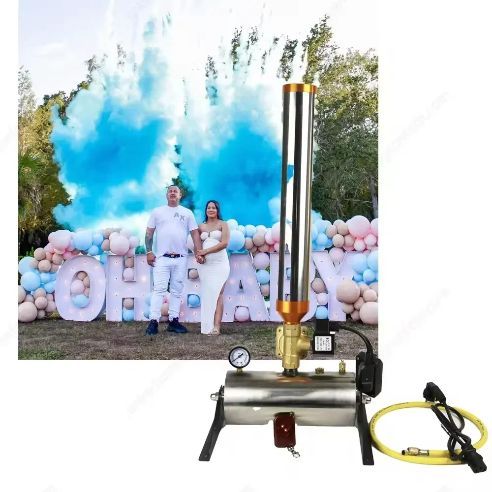 Electric Remote Control Outdoor Fireworks Baby Shower Holi Wedding Graduation Party Streamer Spray Confetti Powder Gender