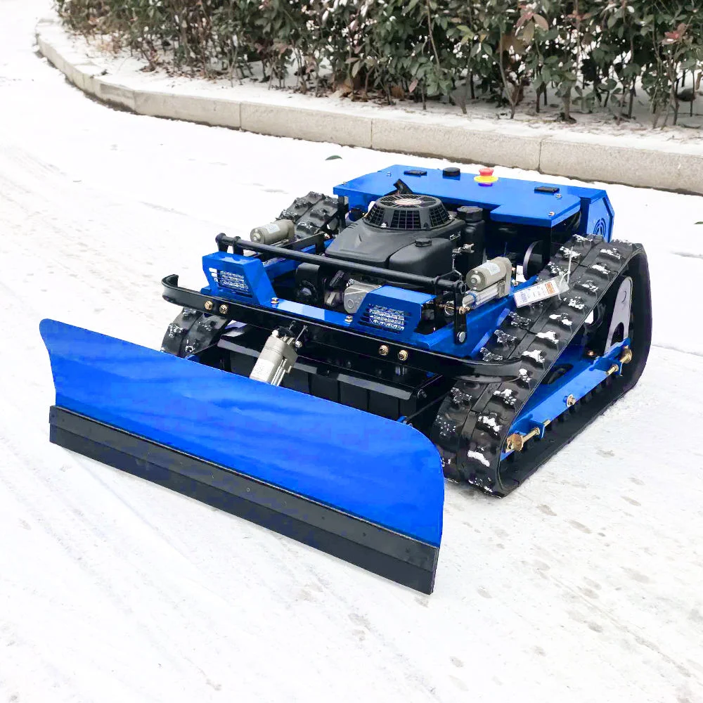 

Газонокосилка с дистанционным управлением, 9,5 л.с., регулировка высоты ножей, снегоуборщик, специально для садов и скашивания на склонах.