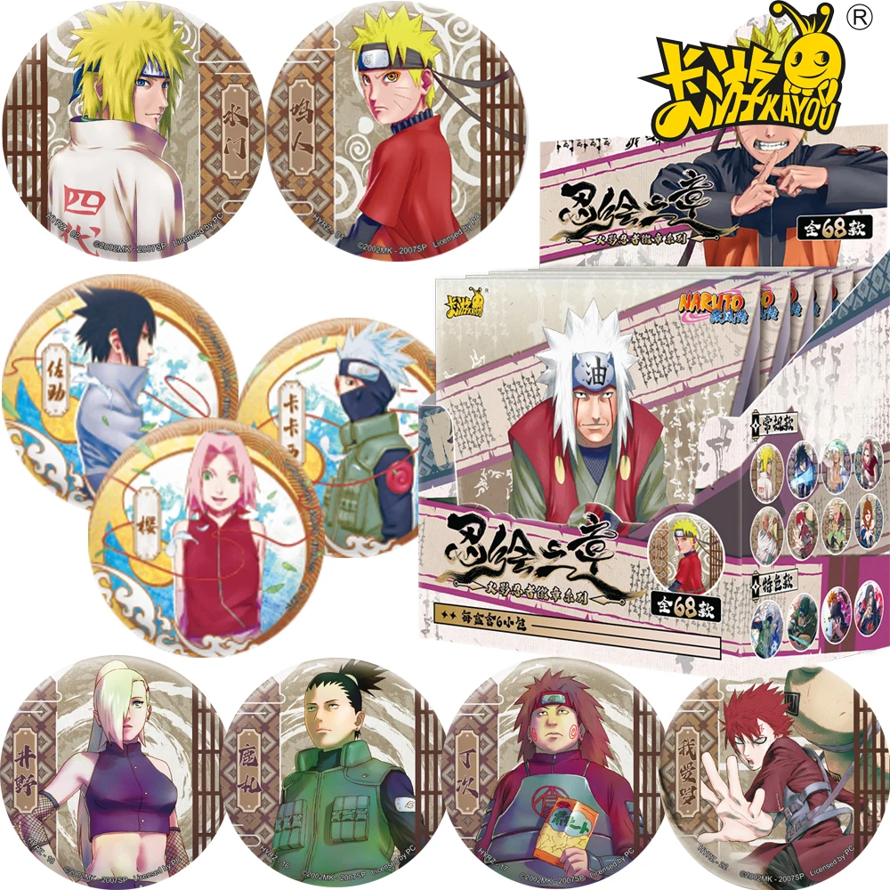 

Original KAYOU Naruto Badges on Backpack Hatake Kakashi Jiraiya Anime Brooch Pin Cosplay Accessories Peripherals Collection Gift