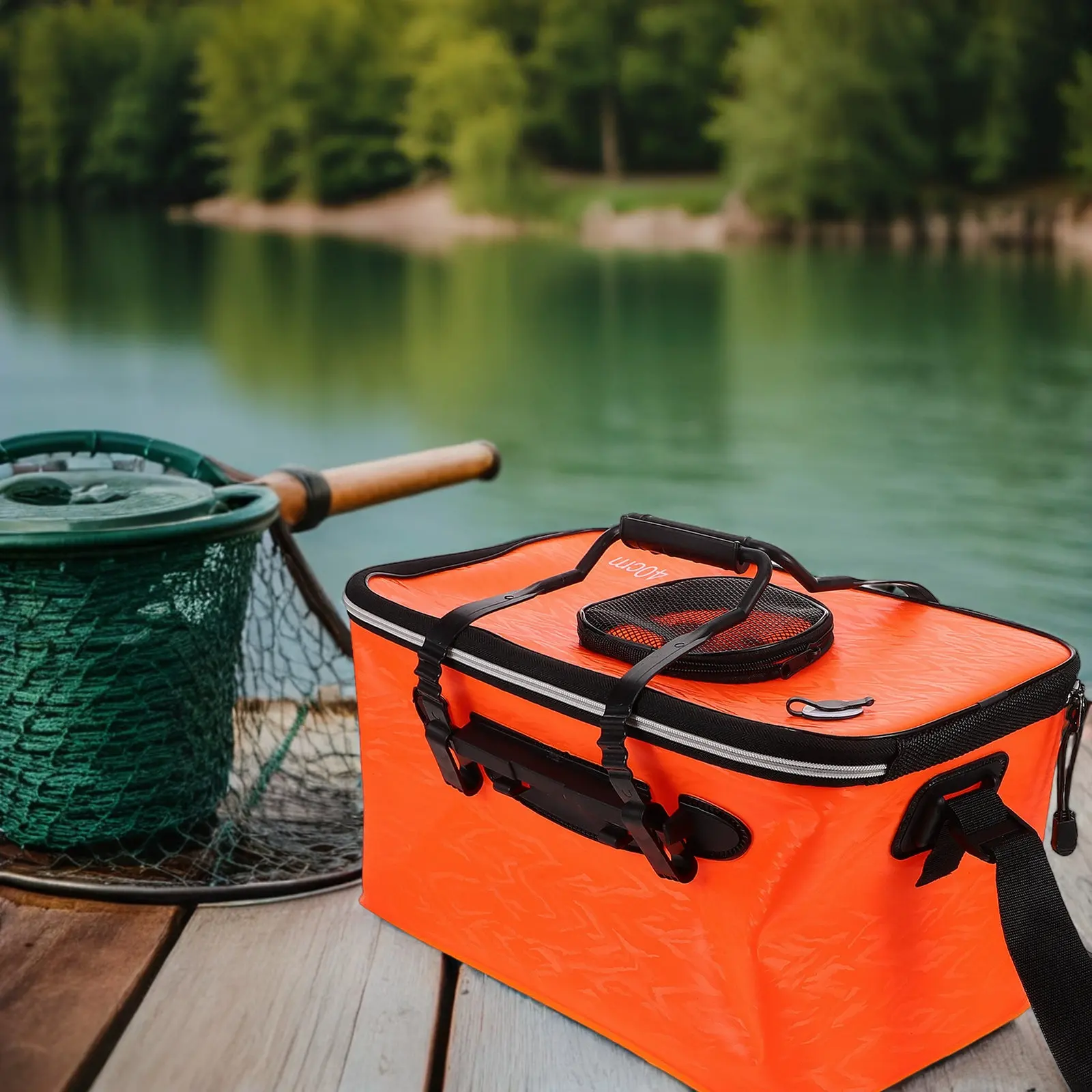 40x25x21cm-thickened-eva-folding-live-fish-bucket-portable-collapsible-fishing-bucket-with-sturdy-handle-for-freshwater