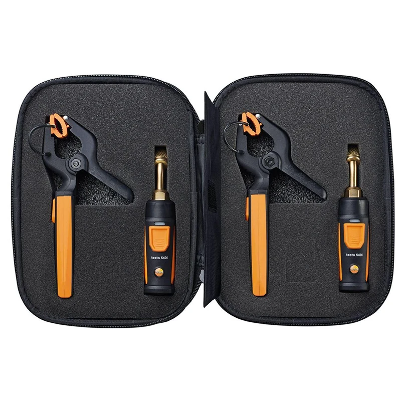 Testo 0563 0002 10 Smart Probes AC &Refrigeration Test Kit 2pcs Testo 115i and 2 Pcs Testo 549i Wireless Smart Bluetooth-compati