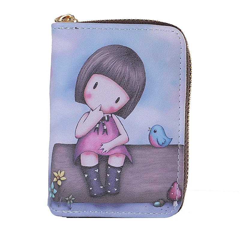 Coin Purse Luxury Passport Cover Credit Card Holder Wallet Card Tarjetero Rfid Billetera Cartoon Pattern Wallet Card Bag Cartera