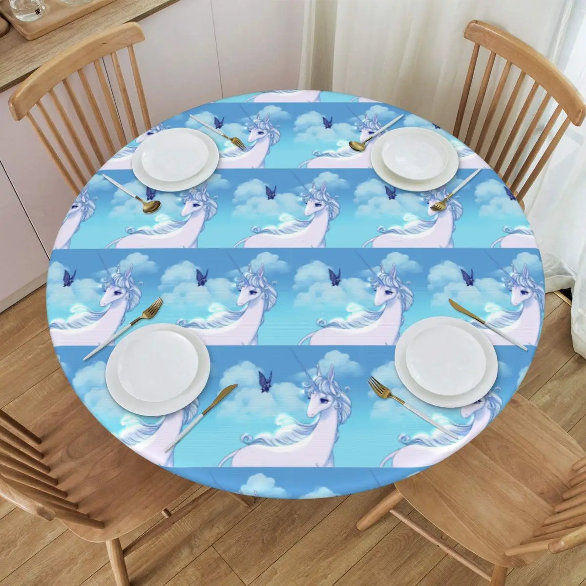 Have You Seen Others Like Me The Last Unicorn Waterproof Round Tablecloth Oilproof Table Cloth Kitchen Events Dining Table Cover