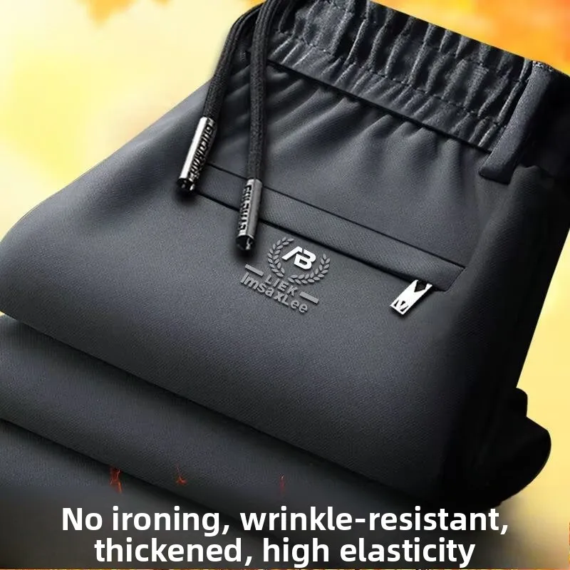 

Men's Casual Straight Leg Pants Fce Lined Loose Fit Long Trousers Outdoor Wear Autumn Winter Spring Seasonal Sport Pants