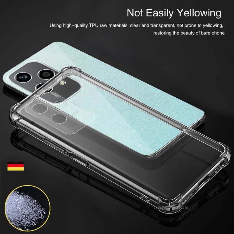 For Honor 200 Lite Pro 200Lite 200Pro 5G Airbag Silicone Luxury Back Cover Mobile Phone Accessories Fundas For Honor 200 Lite