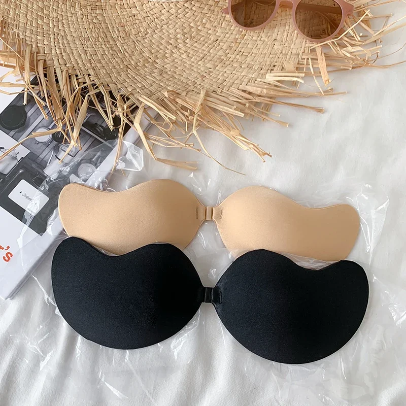 Mango Invisible Push Up Bra Reusable Silicone Strapless Chest Stickers Women Self Adhesive Pasty Bras Nipple Cover Lingerie Pad