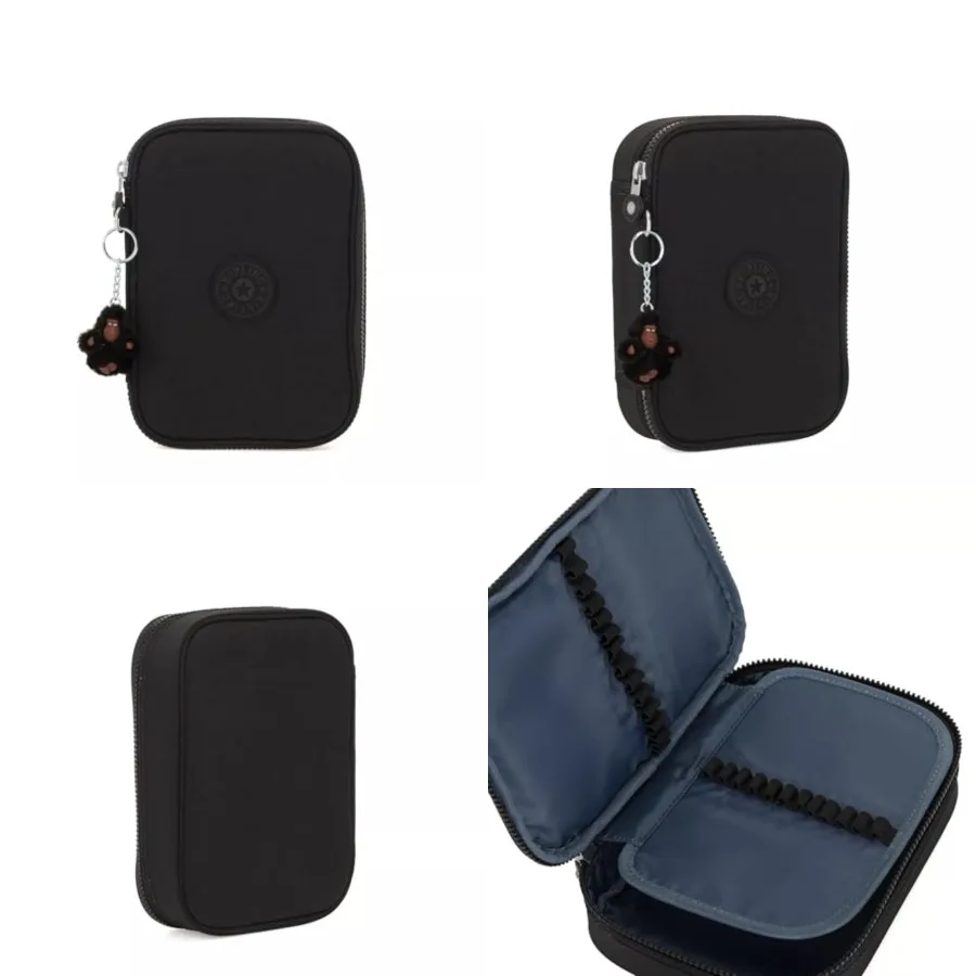 

Kipling Womens 100 Pens Printed Case Organize Accessories Art Supplies Makeup Travel True Black 8.25 L X 6 H X 2 D US - Ideal f