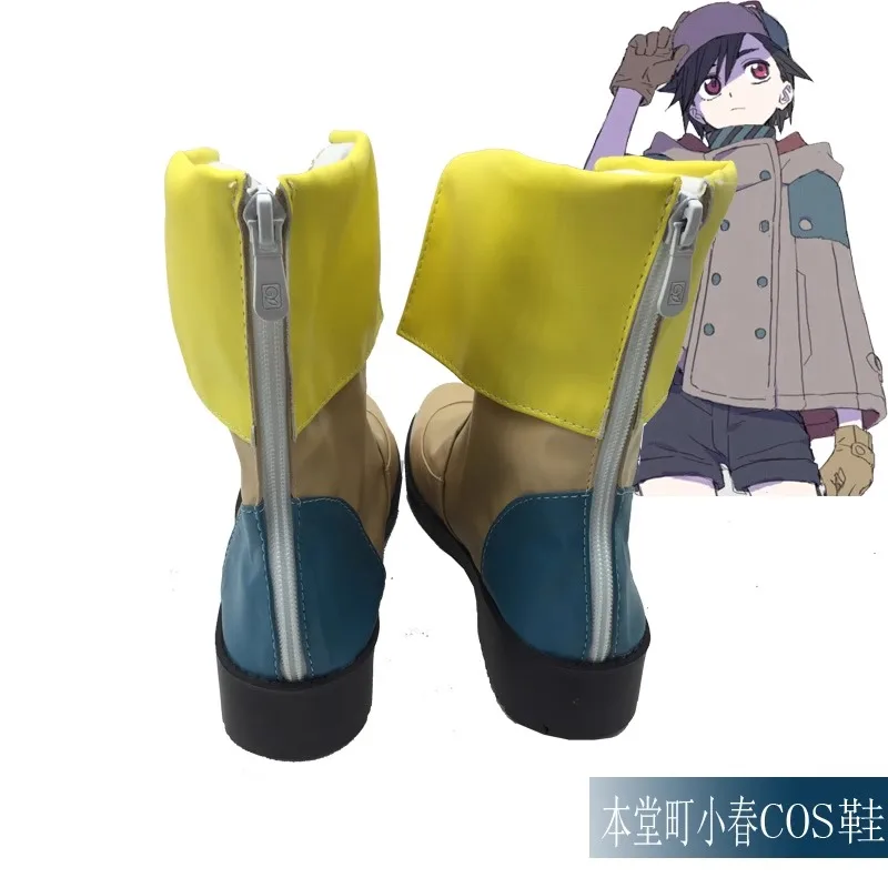 ID INVADED Koharu Hondomachi Cosplay Kostüm Schuhe Handgefertigte Kunstlederstiefel
