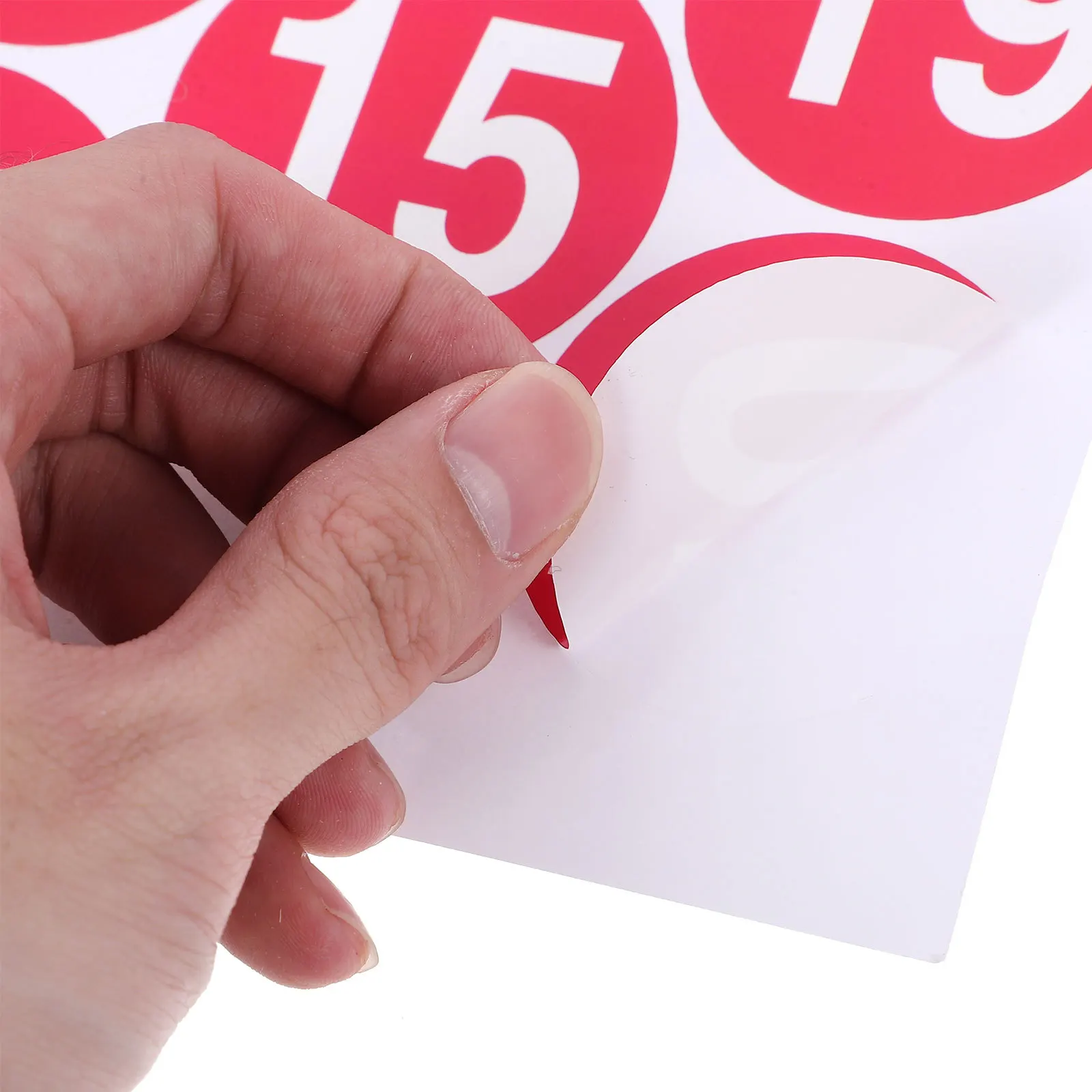 

Waterproof Number Stickers Round Self-Adhesive Labels For Home Organization Clothing Size Marking Office Sorting File Folder