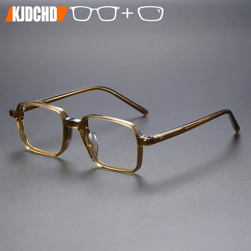 Transparent Doctor With Prescription Eyeglasses Myopia Men Optical 1.74 Bifocal Photochromic Glasses Acetate Progressive Eyewear