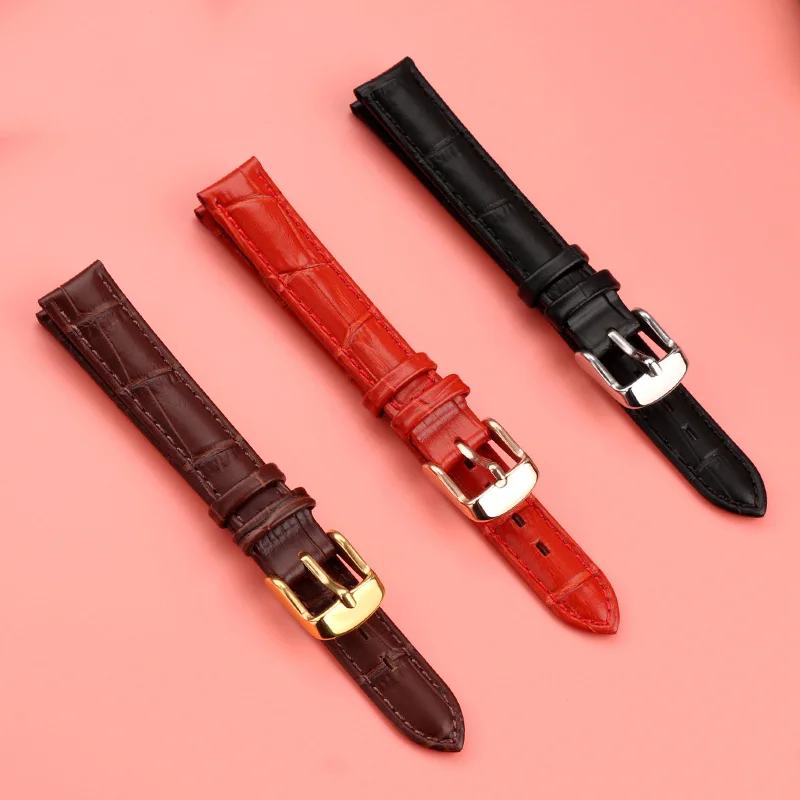 13mm Genuine Leather Watchband For Casio LQ-398 watch strap little dolphin little star cowhide leather watch strap for women