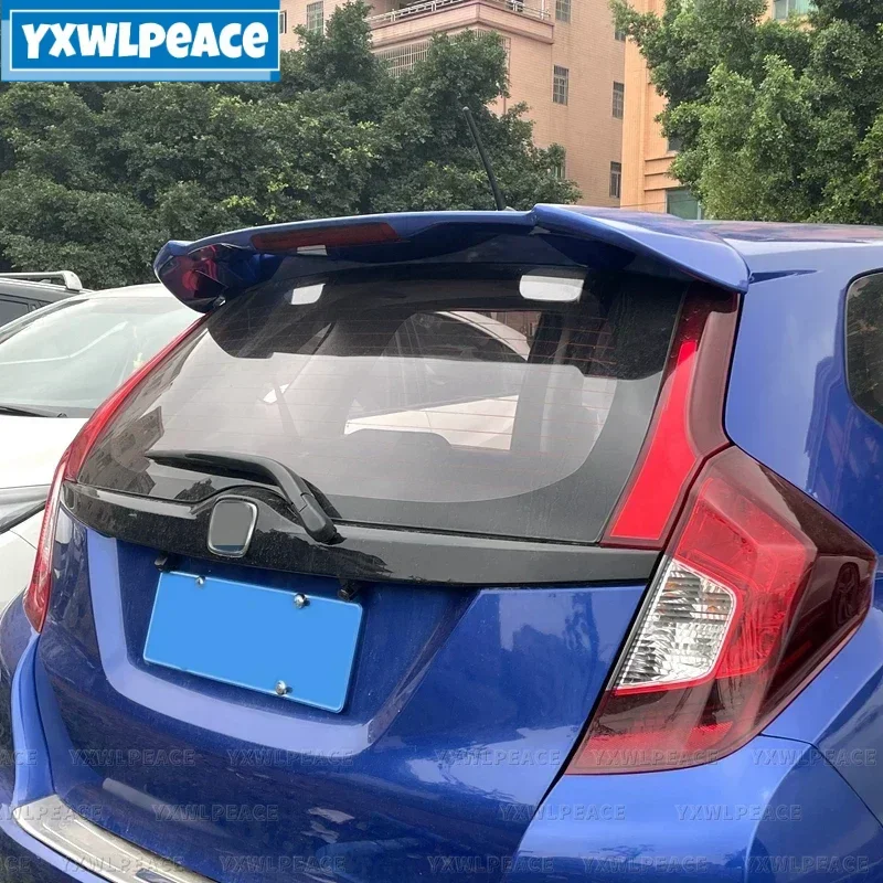 

RS Style ABS Plastic Rear Trunk Wing Body Kit Accessories For Honda Fit Jazz GK5 Roof Spoiler 2014 2015 2016 2017 2018 2019