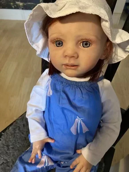 SINO-BB Customized Limited Supply 25inch Reborn Baby Fritzi With Hnad-Rooted Red Hair Already Finished Doll Made By ShanShan