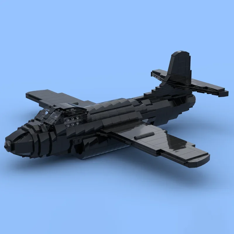 Moc Building Bricks Military The F3D Air Knight Fighter Jet Model Technology Blocks Construstion DIY Set Assembly Gifts