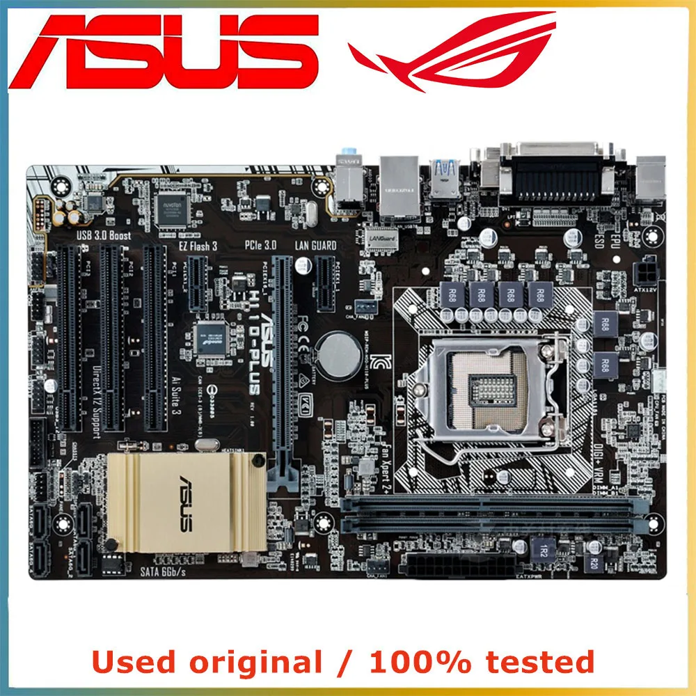 

For ASUS H110-PLUS Computer Motherboard LGA 1151 DDR4 32G For Intel H110 Desktop Mainboard SATA III PCI-E 3.0 X16