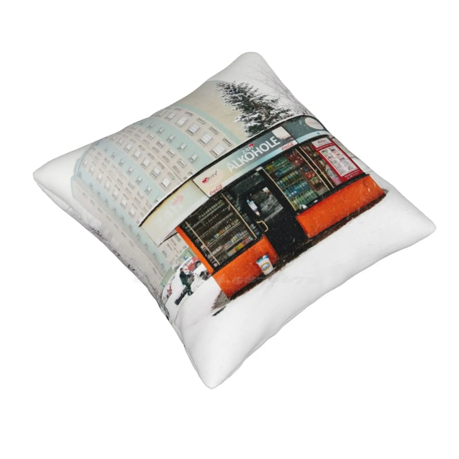 Socialist Modernism Pillow Cover Hug Pillowcase Building Travel Cityscape Ussr High Block Tower Residential Arrays Decay