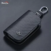 Carbon Leather Car Key Case for MAXUS EVT60 MIFA5 MIFA 9 T70 G10 G20 EUNIQ 7 MIFA EV90 D90 PRO EUNI Q5 EUNI Q6 Auto Accessories