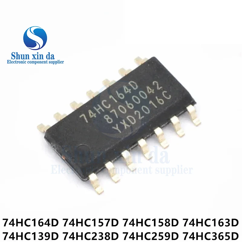 10PCS 74HC164 DIP SOP TSSOP-14 SN74HC164N SN74HC164DR 74HC164D 74HC164PW SMD 8bit Serial-in Parallel-out Shift Register IC