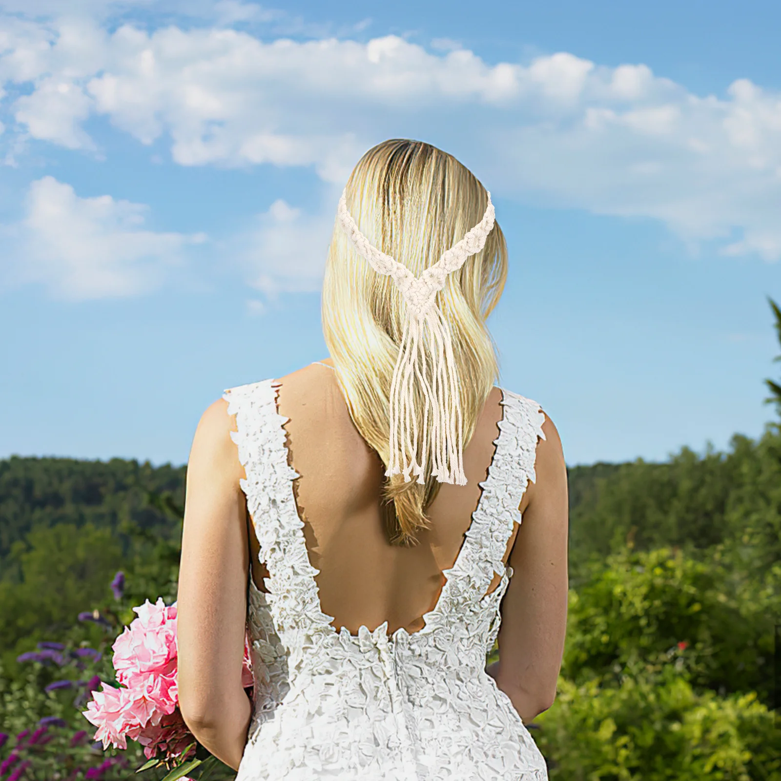 

Bohemian Woven Braided Headband Lightweight Soft Hair Band for Women Party Festival Hair Accessories Cosplay Summer Beach