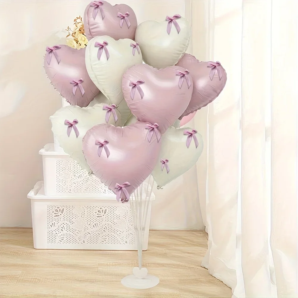 

42pcs Cream White Baby Powder Aluminum Film Balloon Birthday Party, Mother's Day, Valentine's Day and other party decorations