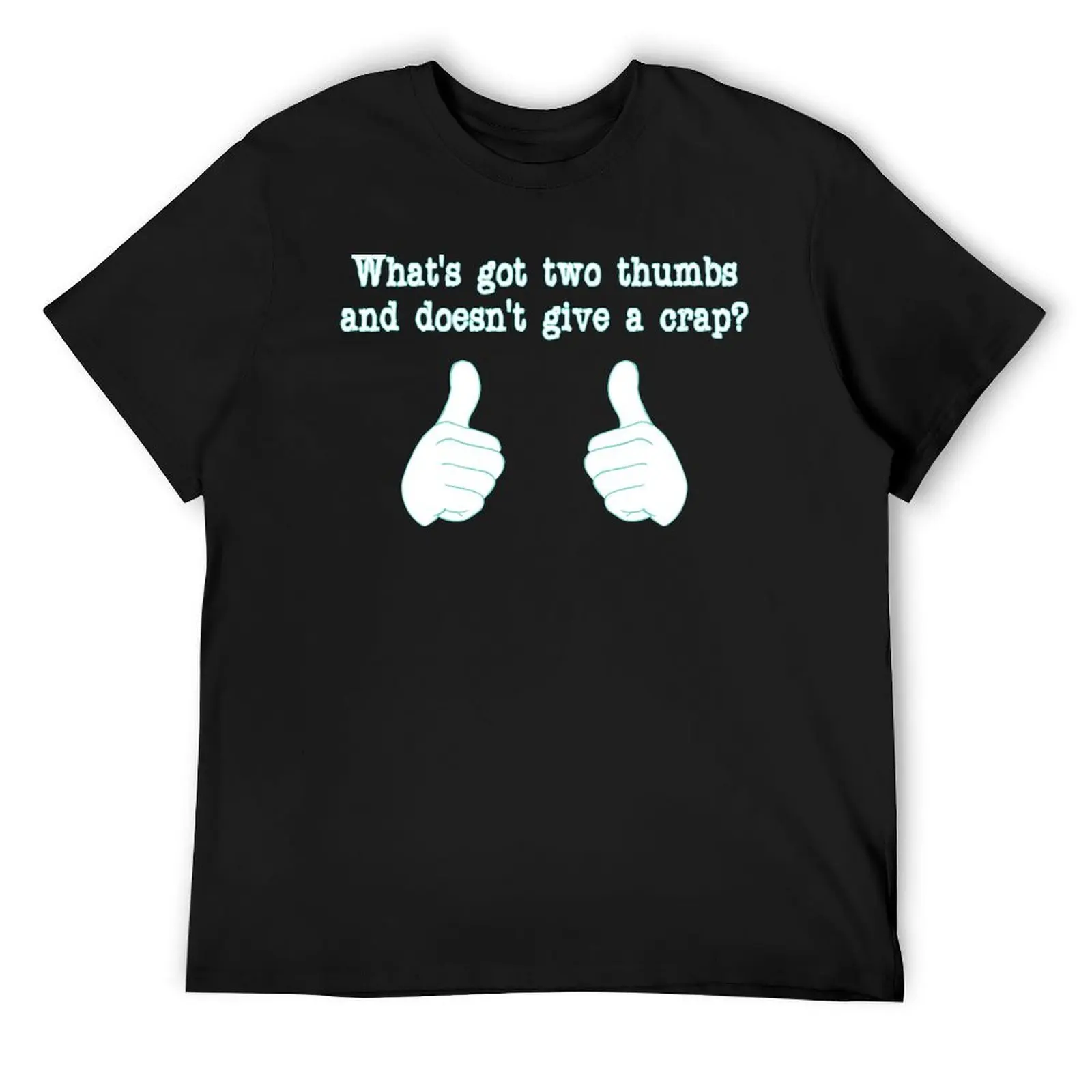 

What's got two thumbs T-Shirt heavyweights Clothing funny meme t-shirts cotton graphic tees oversized t shirts for men